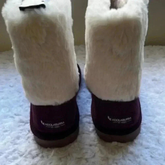 NEW Koolaburra By UGG Plum Aubrel Short Plush Double Cuff Boots Shoes Women’s 3 - Picture 8 of 14